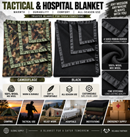 Couverture en laine premium durable, lourde et chaude, pour usage tactique/hospitalier, vente en gros, fabricant, export, certifiée ISO.