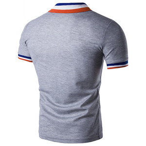 Chemises polo de haute qualité, respirantes, anti-rides, avec logo personnalisé imprimé, coupe ample, manches courtes, tissu tricoté, chemises polo pour hommes - Product Image 6