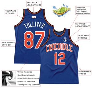 Maillot de basket-ball personnalisé en mesh à séchage rapide avec nom et numéro, débardeur uniforme d'équipe pour l'entraînement et les matchs - Product Image 3