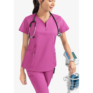 Uniformes Quirúrgicos Personalizados, Conjunto de Enfermera, Ropa de Trabajo Médica, Conjunto de Uniformes de Enfermería Transpirables para Mujer - Product Image 1