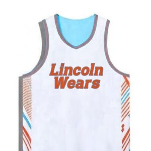 Ensemble d'uniformes de basketball pour hommes en tissu mesh 100 % polyester, séchage rapide, léger, manches courtes, personnalisable avec nom d'équipe et marque - Product Image 2