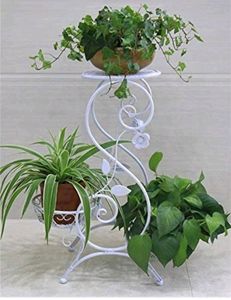 Macetas de Pared Redondas de Metal con Recubrimiento en Polvo, Soporte Colgante para Jardín y Uso en Exteriores - Product Image 1