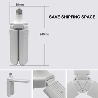 Ampoule LED Déformable Pliable en Forme de Feuille B22/E27 Sans Scintillement Haute Luminosité pour Maison, Garage, Atelier, Éclairage Intérieur - Meilleure Vente