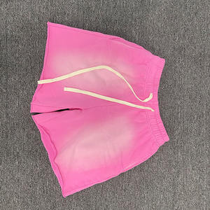 Shorts de sport vintage en toile 100 % coton, 180 g/m², à ourlet brut, effet délavé, séchage rapide, pour hommes - Product Image 4