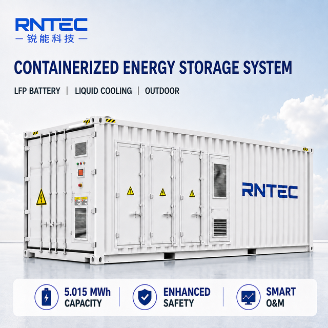 5.015MWh 2.5MW Liquid Cooled Containerized Battery Energy Storage System Utility Scale LFP BESS for Solar Projects