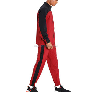 ชุดวอร์มผ้าโพลีเอสเตอร์สำหรับเล่นกีฬาชุดวอร์มเล่นกีฬาวิ่งออกกำลังกายทำจากโพลีเอสเตอร์100% สำหรับผู้ชาย - Product Image 4