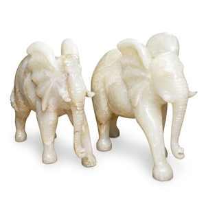 Handmade Onyx <b>Elephant</b> Figurine Natural Stone Carved Sculpture Polished Animal Model Engraved Home Decor <b>Gift</b> Wholesale - Product Image 6