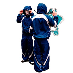 Ensemble de survêtement décontracté oversize en coton respirant et écologique, pantalon de jogging ample, coupe-vent deux pièces - Product Image 1