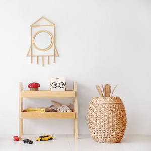 Adorno de pared artesanal con forma de cohete, decoración de ratán para niños, material ecológico para la decoración interior de la habitación infantil. - Product Image 4