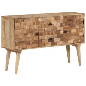 Buffet rectangulaire en bois de manguier massif, meuble élégant pour la maison - Product Image 1