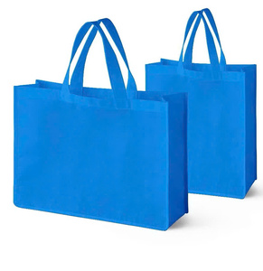Custom Non Woven Fabric Shopping Tote Bag with Logo Print Reusable Eco Grocery Bag for Promotion Use - Product Image 1