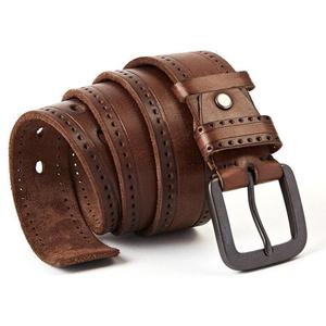 Cinturones de Cuero Auténtico de Vaca, Longitud Personalizada, Accesorios Vintage para Hombre, Hebilla de Acero Hecha a Mano, Precio al por Mayor - Product Image 4