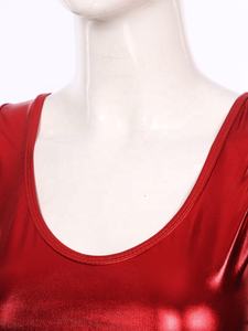 ชุดแสดงบนเวทีงานปาร์ตี้เต้นรำสำหรับผู้หญิง เสื้อครอปเมทัลลิกพร้อมกระโปรง ชุดที่คาดผมแบบตลกสำหรับธีมเอเลี่ยน - Product Image 3