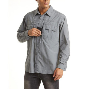 Camisa Táctica de Pesca y Caza para Hombre, Personalizada, con Botones, Manga Larga, Protección Solar UPF 50, Resistente al Viento, Ventilada, Transpirable, de Secado Rápido, 100% XL - Product Image 6