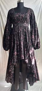 Vestido Midi de Algodón Cambray Estampado de Moda para Mujer, Estilo Informal, Corte Holgado, Cómodo, para Fiestas de Verano - Product Image 2