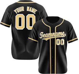 Camiseta de Béisbol Personalizada para Hombre, Negra con Ribete Rojo, Nombre y Número del Equipo Sublimados, Absorbe la Humedad, Transpirable, UPF 50, Elástica en Cuatro Direcciones - Product Image 4