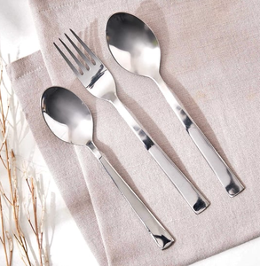 Juego de Cubiertos Clásicos de Acero Inoxidable, Juego de Cubiertos de Metal para Cocina y Comedor, Accesorios de Cubertería - Product Image 6
