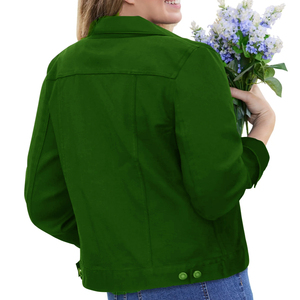 Veste en jean pour femme, nouvelle collection, design personnalisé, logo sur mesure, haute qualité, prix de gros, nouvelle conception. - Product Image 2