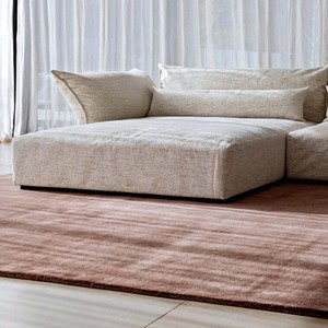 Tapis uni rose bonbon 14 mm d'épaisseur, tissé à la main, moderne, luxueux et doux pour salon et chambre à coucher - Product Image 4