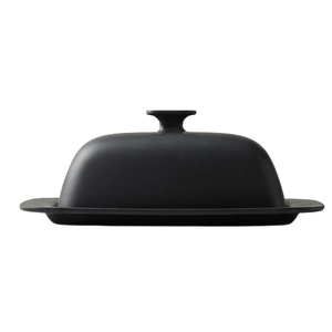 Beurrier rectangulaire noir avec couvercle, design minimaliste, pour une conservation optimale, idéal pour la cuisine - Product Image 3