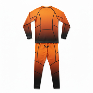 Ensemble de sport tendance 2026 pour homme : survêtement de compression, rashguard, leggings de gym, t-shirt à manches longues, idéal pour le jogging et l'entraînement en extérieur - Product Image 3