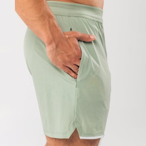 Pantalones cortos de gimnasio para hombre, transpirables, de secado rápido, cómodos, con logotipo personalizado, método de tejido no tejido sólido, tamaño personalizable, venta al por mayor de OEM - Product Image 3