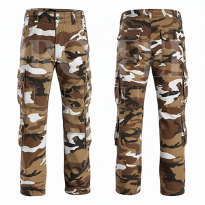 Outdoor Casual All Over Printed Pattern Sublimation Camouflage Cargo <b>Pants</b> <b>Men</b> Cotton Blend Multi Pocket Work OEM Trousers - Product Image 6