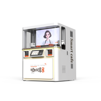 Máquinas Expendedoras de Café Inteligentes Totalmente Automáticas de Doble Brazo, Cafetería de Autoservicio, Robot de Café con Brazo Mecánico, Kiosco