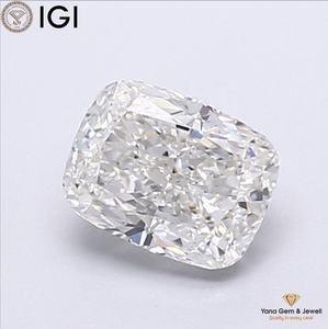 เพชร VS2 ความสะอาดระดับ F สี พร้อมใบรับรอง IGI รูปทรงคุชชั่น 2.50 กะรัต เพชร CVD ที่เพาะเลี้ยงในห้องปฏิบัติการ สำหรับแหวนออกแบบตามสั่ง - Product Image 1
