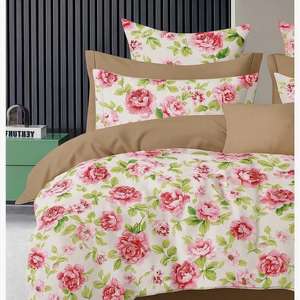 Juego de sábanas de algodón de calidad con estilo, 3 uds., estampado Floral sólido, estilo clásico, cómodo e ideal para regalar - Product Image 2