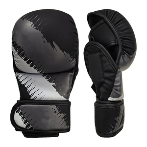 Guantes de MMA de cuero de alta durabilidad con máxima estabilidad y acolchado extra grueso para sparring y artes marciales. - Product Image 1