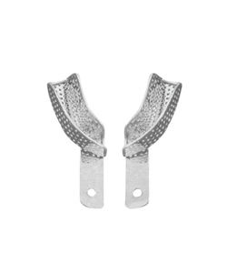 Juego de bandejas de impresión dental de acero inoxidable perforadas, instrumento dental manual reutilizable |    Acero Inoxidable de Primera Calidad - Product Image 1