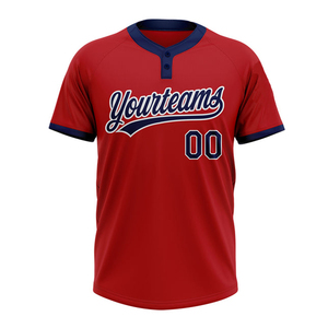 Maillot de baseball personnalisé avec logo imprimé, haute qualité, respirant, antibactérien, séchage rapide, 100% polyester, grandes tailles - Product Image 2
