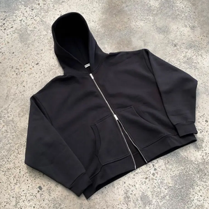 Mens <b>Zip</b> <b>Up</b> Hoodie Premium Cotton Fleece Full Zipper Sweatshirt Casual Streetwear Relaxed Fit Hooded <b>Jacket</b> - Product Image 3