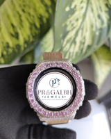 Pragalbh Jewels Maßgefertigte Diamantbesetzte Uhr Mikro-Pavé Moissanit-Uhr Luxuriöse Hip-Hop Quarzuhr aus Edelstahl