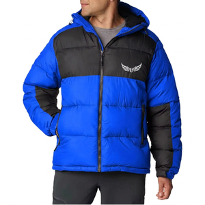 Chaqueta con Capucha para Hombre, Color Verde Oliva y Negro, Resistente al Viento, con Logotipo Bordado, Abrigo Informal de Invierno - Product Image 4