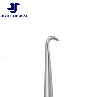 Gillies Skin Hook 7 pouces, grand modèle, diamètre 4 mm, pointe ronde aiguisée, acier inoxydable, retractor cutané chirurgical, certifié CE ISO