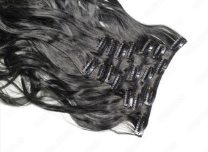 Extensions de cheveux vierges bruts de temple à clipser directement de l'usine indienne Cheveux humains de haute qualité à trame droite de style brésilien - Product Image 5