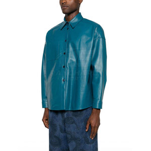 Camisa de Cuero Casual para Hombre, Material de Cuero Premium, Manga Larga, Diseño Cómodo y Elegante - Product Image 3