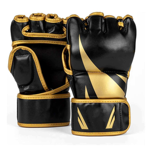 OEM Services Latest Style <b>Leather</b> MMA Gloves High Quality Custom Design Lightweight Breathable Adjustable <b>Wrist</b> <b>Strap</b> - Product Image 1