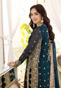 Robes de soirée pakistanaises exclusives pour femmes, ensemble brodé 3 pièces, couleurs et tailles personnalisées, ensemble traditionnel pour mariage et occasions formelles - Product Image 5