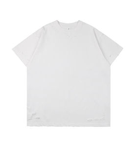 T-shirts effet usé 100% coton, légers, impression personnalisée, style streetwear, en vente - Product Image 2