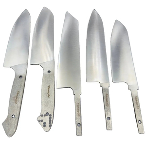 Ensemble de couteaux de chef personnalisés faits à la main par Burraq ENTERPRISES, lame en acier inoxydable de 4 à 5,9 pouces, épaisseur de 3,0 mm, passe au lave-vaisselle - Product Image 1