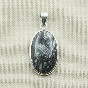 Colgante de Piedra Cabujón Mexicana Natural, Joyería de Plata 925, Chapado en Oro Rosa y Oro Amarillo, Collar Ovalado Hecho a Mano, Regalo - Product Image 4