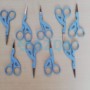 Stainless Steel Coloured Embroidery <b>Scissors</b> with Gold Blades for Thread Cutting <b>Sewing</b> and Needlework - Product Image 2
