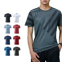 T-shirts pour hommes tricotés en coton doux 100% de gros OEM conceptions personnalisées transfert de chaleur imprimé