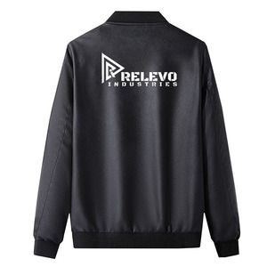 Veste de motard en cuir PU noir pour homme Relevo, coupe ajustée, col rabattu, fermeture éclair, longueur normale, style sportswear - Product Image 3