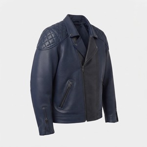 Chaqueta de Cuero Genuino Personalizada para Hombre, Chaqueta de Invierno de Cuero Real, Fabricante Mayorista OEM - Product Image 3