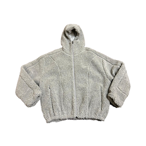 Chaqueta de Forro Polar con Capucha para Hombre, Gruesa, Cálida, Informal, para Invierno, con Cierre de Cremallera, Forro de Sherpa, Corte Regular, Color Sólido - Product Image 4