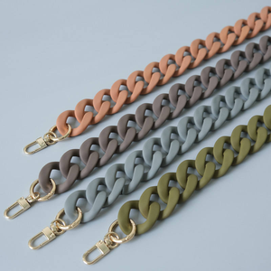 Chaîne de sac à main personnalisée mate, accessoires de quincaillerie pour sacs, chaîne de sac, sangles réglables pour sacs, chaîne de téléphone en résine - Product Image 1
